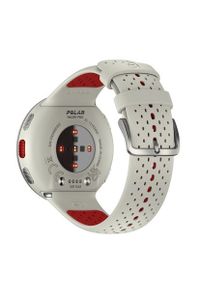POLAR - Zegarek sportowy Polar Pacer PRO biało-czerwony S-L. Rodzaj zegarka: cyfrowe. Kolor: biały, czerwony, wielokolorowy. Materiał: polar. Styl: sportowy
