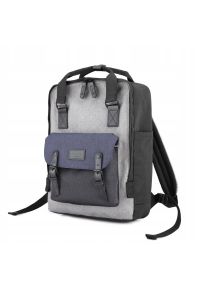 Plecak miejski Himawari 1010 szary. Kolor: szary. Materiał: tkanina, poliester. Styl: elegancki, casual