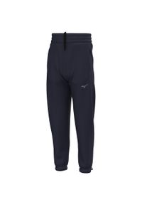 Spodnie treningowe Mizuno Athletics. Kolor: niebieski. Materiał: dresówka. Sport: fitness #1