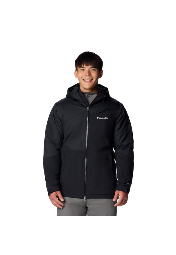 columbia - Kurtka narciarska męska Columbia Iceberg Point II. Typ kołnierza: kaptur. Kolor: czarny. Sport: narciarstwo