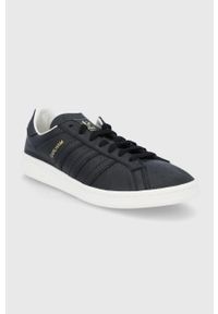 adidas Originals buty Earlham kolor czarny. Nosek buta: okrągły. Zapięcie: sznurówki. Kolor: czarny. Materiał: materiał, skóra, guma