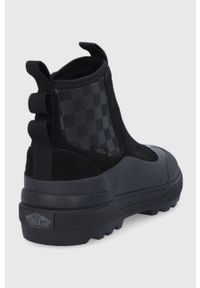 Vans - Botki Colfax Boot. Nosek buta: okrągły. Kolor: czarny. Materiał: guma. Obcas: na platformie #4