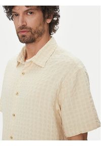 Jack & Jones - Jack&Jones Koszula Dobby 12277184 Beżowy Relaxed Fit. Kolor: beżowy. Materiał: bawełna #4