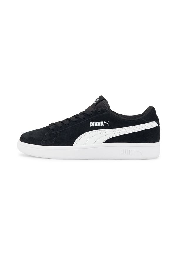 Buty do chodzenia dla dzieci Puma Smash V2 SD JR. Zapięcie: sznurówki. Kolor: wielokolorowy, czarny, biały. Materiał: materiał, skóra. Szerokość cholewki: normalna. Sport: turystyka piesza