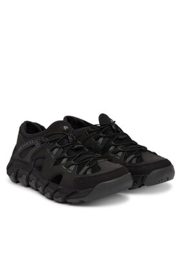 Merrell Sandały Maipo Explorer Sieve J038025 Czarny. Kolor: czarny. Materiał: skóra