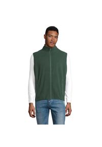 SOL'S - Ocieplacz Na Ciało Dla Dorosłych Unisex Factor Fleece Zapinany Na Zamek. Kolor: czerwony, wielokolorowy, zielony