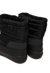 Calvin Klein Sneakersy Vulc Flatf Snowboot Nylon Mix Mg YW0YW01977 Czarny. Kolor: czarny. Materiał: materiał
