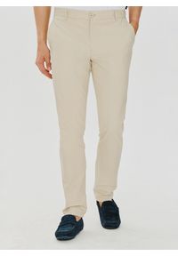 PAKO LORENTE – Beżowe gładkie spodnie męskie P24SF-WX-003-E-0 - Pako Lorente. Kolor: beżowy. Wzór: gładki. Sezon: wiosna. Styl: klasyczny #1