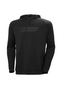 Sweter z kapturem Helly Hansen Lifa Tech Lite. Typ kołnierza: kaptur. Kolor: czarny. Materiał: skóra. Styl: sportowy #1