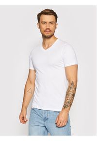 Jack & Jones Komplet t-shirtów Basic 12133914 Biały Regular Fit. Kolor: biały. Materiał: bawełna #3