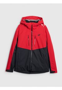4f - 4F Kurtka narciarska membrana Dermizax 20000 z wypełnieniem Primaloft Black męska - czerwona 3XL. Kolor: czerwony