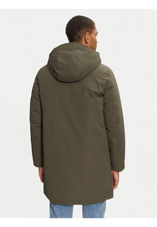 TOMMY HILFIGER - Tommy Hilfiger Parka MW0MW37369 Zielony Regular Fit. Kolor: zielony. Materiał: syntetyk