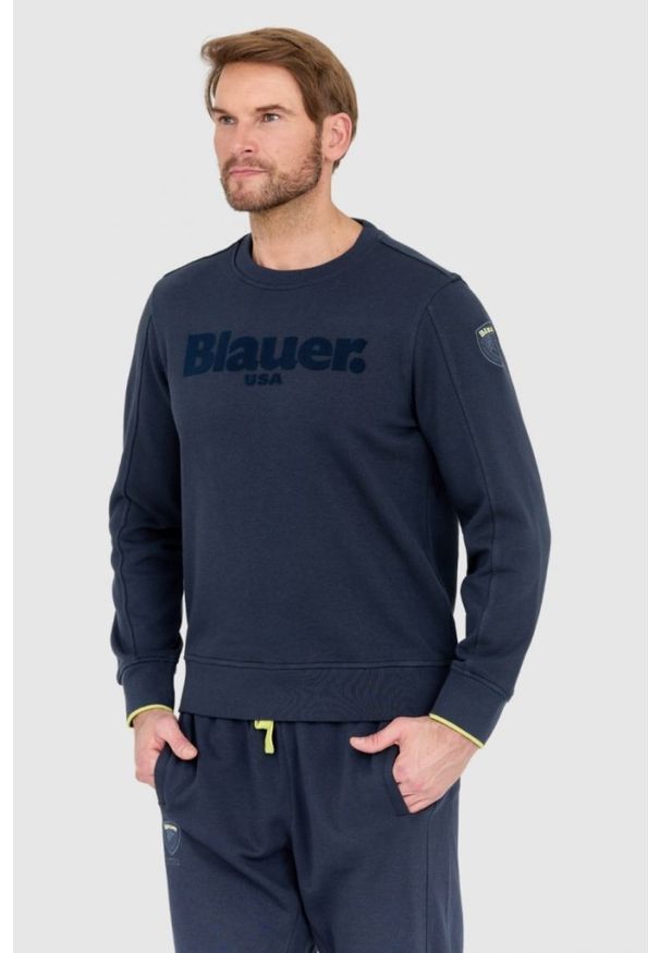 Blauer USA - BLAUER Granatowa bluza. Kolor: niebieski