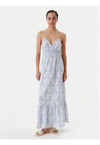 YAS Sukienka letnia Cinni 26036881 Błękitny Regular Fit. Kolor: niebieski. Materiał: bawełna. Sezon: lato #3