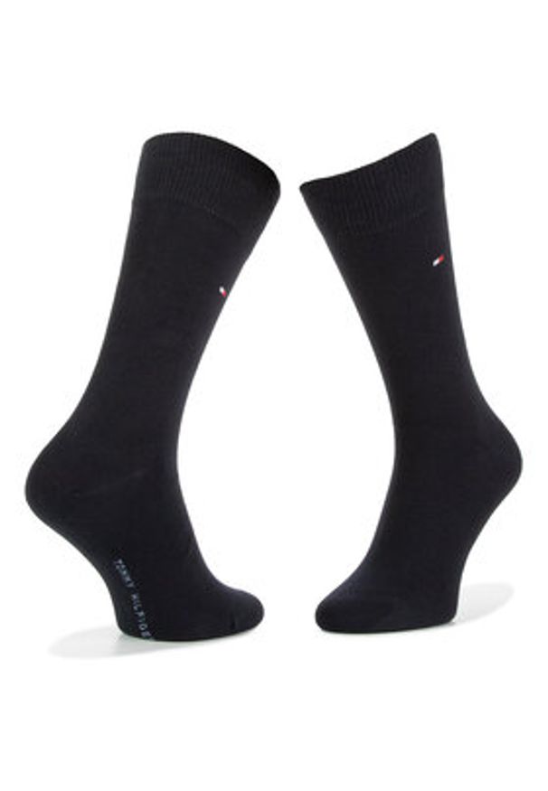 TOMMY HILFIGER - Tommy Hilfiger Skarpety długie 371111 Granatowy. Kolor: niebieski. Materiał: materiał