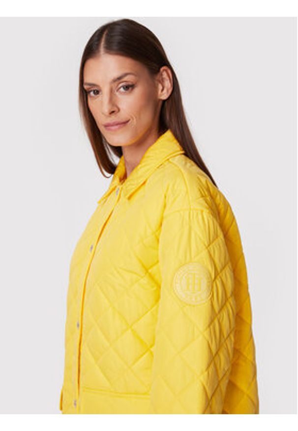 TOMMY HILFIGER - Tommy Hilfiger Kurtka przejściowa Quilted Sorona WW0WW35551 Żółty Relaxed Fit. Kolor: żółty. Materiał: syntetyk