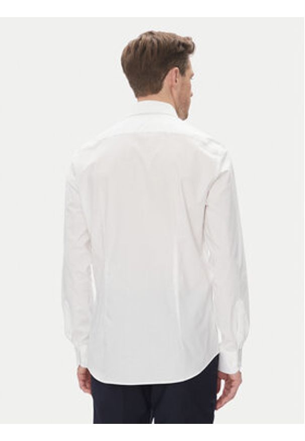TOMMY HILFIGER - Tommy Hilfiger Koszula MW0MW39279 Biały Slim Fit. Kolor: biały. Materiał: bawełna