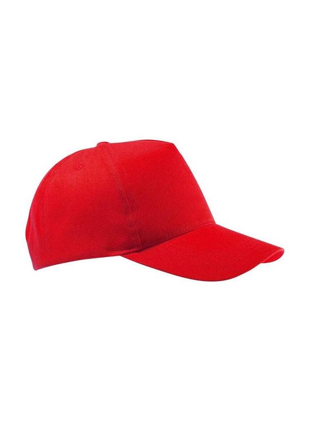 SOL'S - Buzz 5 Panel Baseball Cap. Kolor: czerwony