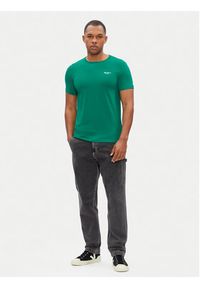Pepe Jeans T-Shirt Original Basic PM508212 Zielony Slim Fit. Kolor: zielony. Materiał: bawełna #3