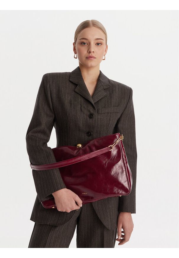 Furla Torebka WB01885 BX4100 BG 0053S 1002 Bordowy. Kolor: czerwony. Materiał: skórzane