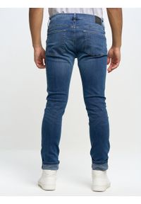 Big-Star - Spodnie jeans męskie Tedd 356. Stan: obniżony. Kolor: niebieski. Sezon: wiosna. Styl: elegancki #6