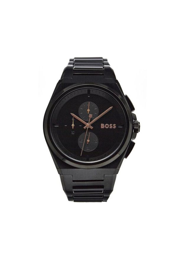 BOSS - Boss Zegarek Steer 1514068 Czarny. Kolor: czarny
