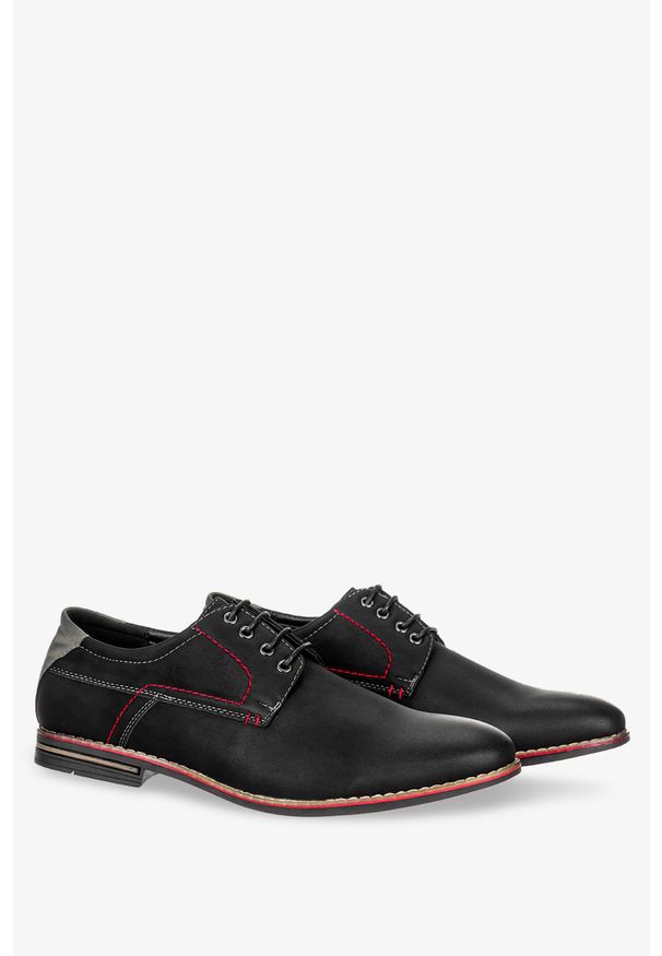 Badoxx - Czarne buty wizytowe sznurowane badoxx mxc422. Kolor: czarny. Styl: wizytowy