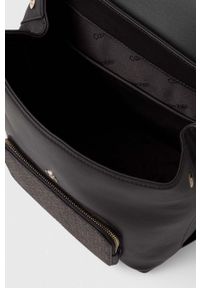 Calvin Klein plecak damski kolor brązowy mały wzorzysty. Kolor: brązowy #2