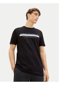 Tom Tailor Denim T-Shirt 1037653 Czarny Basic Fit. Kolor: czarny. Materiał: bawełna #4