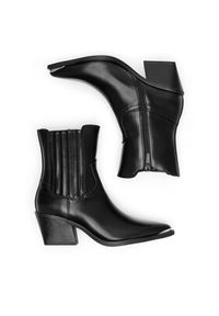 Jenny Fairy Kowbojki WYL3582-4 Czarny. Kolor: czarny. Materiał: materiał #6