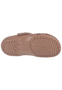 Klapki Crocs Classic Clog 10001-2Q9 brązowe. Kolor: brązowy. Materiał: materiał, tworzywo sztuczne, guma #4