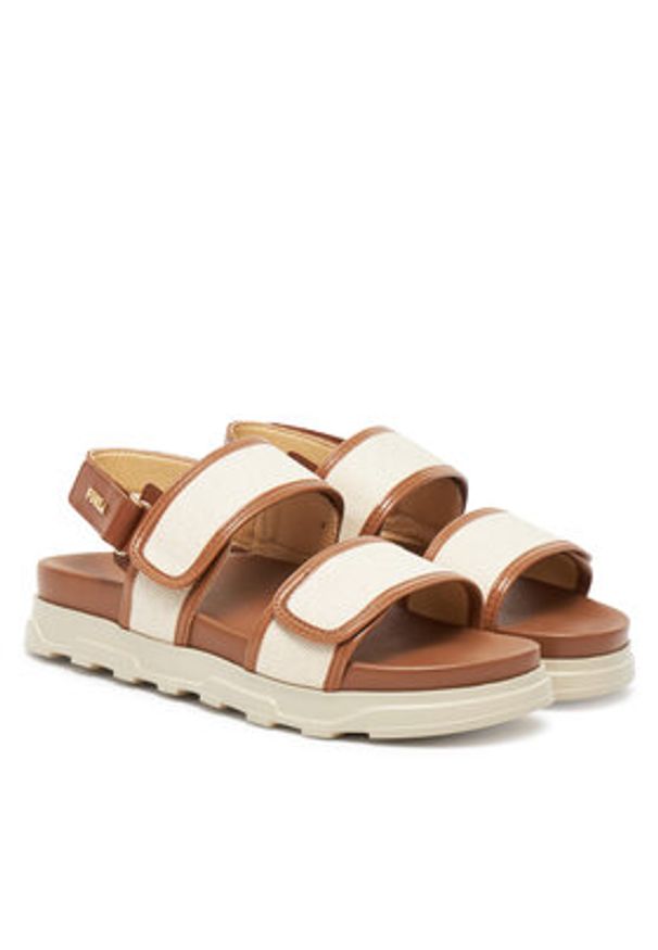 Furla Sandały Sporty Chic YJ53SPC BX3900 3927S Écru. Materiał: materiał. Styl: sportowy