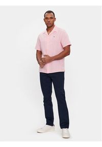 Tommy Jeans Koszula Camp DM0DM18963 Różowy Regular Fit. Kolor: różowy. Materiał: bawełna