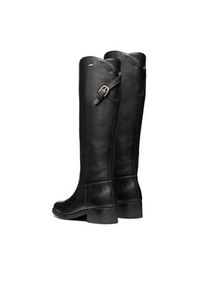 Geox Oficerki D Camexia Np Abx D566WB 00043 C9999 Czarny. Kolor: czarny. Materiał: skóra #5