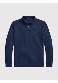 Polo Ralph Lauren Polo 710681126038 Granatowy Slim Fit. Typ kołnierza: polo. Kolor: niebieski. Materiał: bawełna