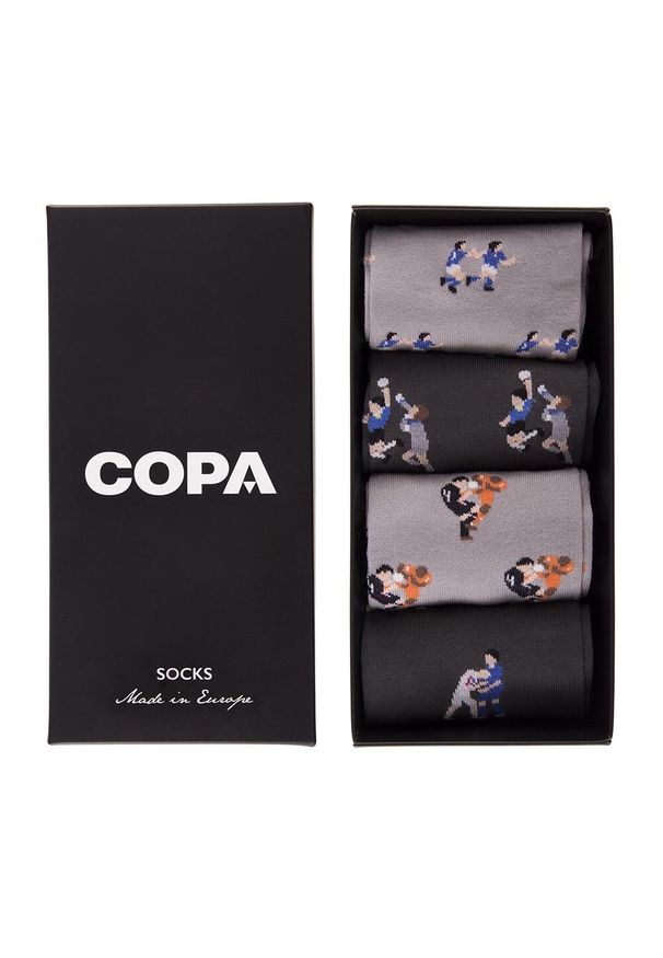 COPA FOOTBALL - Zestaw skarpetek casual dla dorosłych - Dorosły - Czarny. Kolor: czarny, wielokolorowy. Sport: piłka nożna