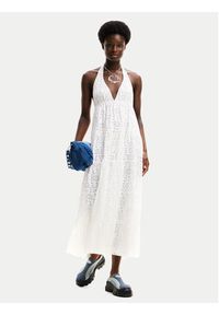 Desigual Sukienka letnia Toronto 24SWVK46 Biały Regular Fit. Kolor: biały. Materiał: bawełna. Sezon: lato #4