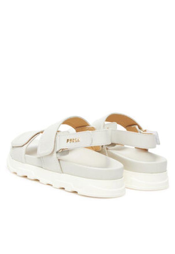 Furla Sandały Sporty Chic YJ52SPC Y62000 1704S Écru. Materiał: skóra. Styl: sportowy