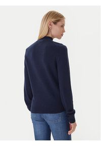 TOMMY HILFIGER - Tommy Hilfiger Sweter WW0WW47468 Granatowy Regular Fit. Kolor: niebieski. Materiał: wełna #5