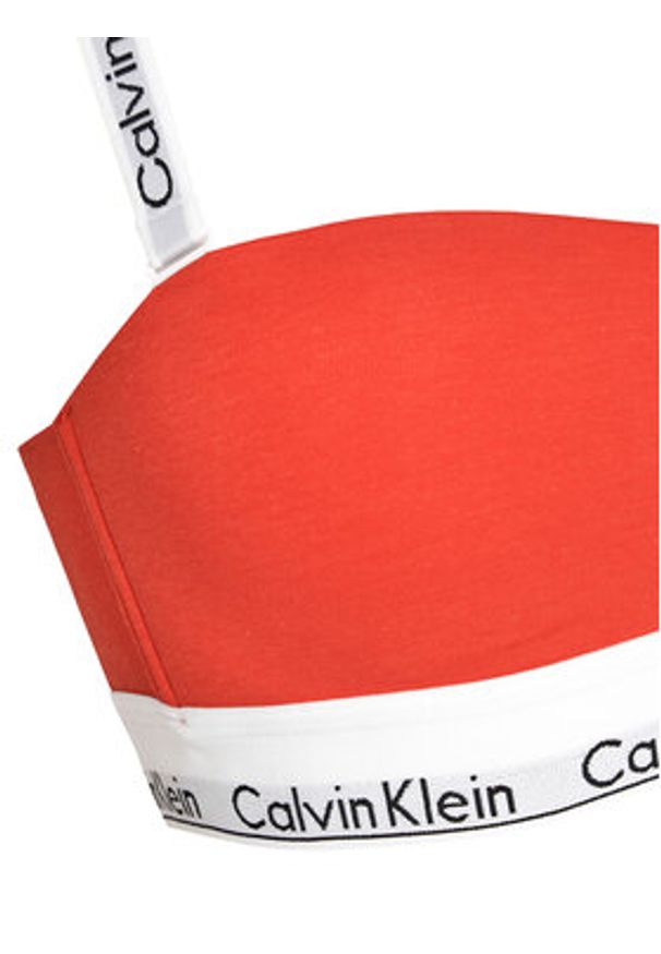 Calvin Klein Underwear Biustonosz top 000QF7628E Czerwony. Kolor: czerwony. Materiał: bawełna