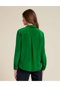 Luisa Spagnoli - LUISA SPAGNOLI - Zielona koszula z jedwabiu Bond. Kolor: zielony. Materiał: jedwab #3