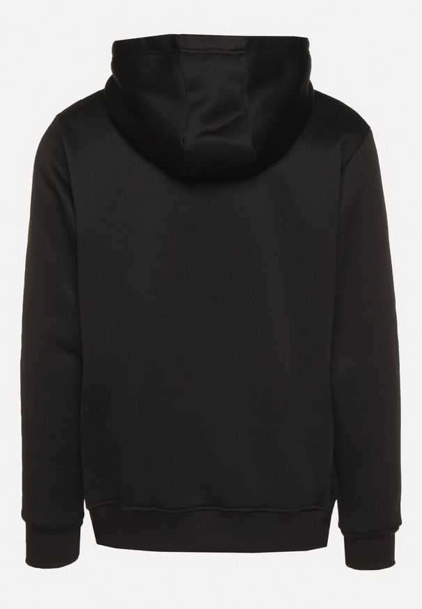 Born2be - Czarna Bluza z Bawełną Kapturem i Kieszenią Typu Kangurek Norrise. Okazja: na co dzień. Kolor: czarny. Materiał: bawełna. Styl: casual, elegancki
