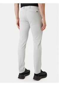 BOSS Chinosy 50510933 Szary Slim Fit. Kolor: szary. Materiał: bawełna #4