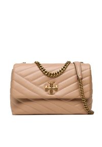 Tory Burch Torebka Kira Chevron Small Convertible Shoulder Bag 90452 Różowy. Kolor: różowy. Materiał: skórzane