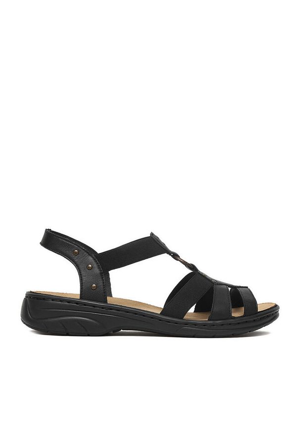 Sandały Rieker. Kolor: czarny