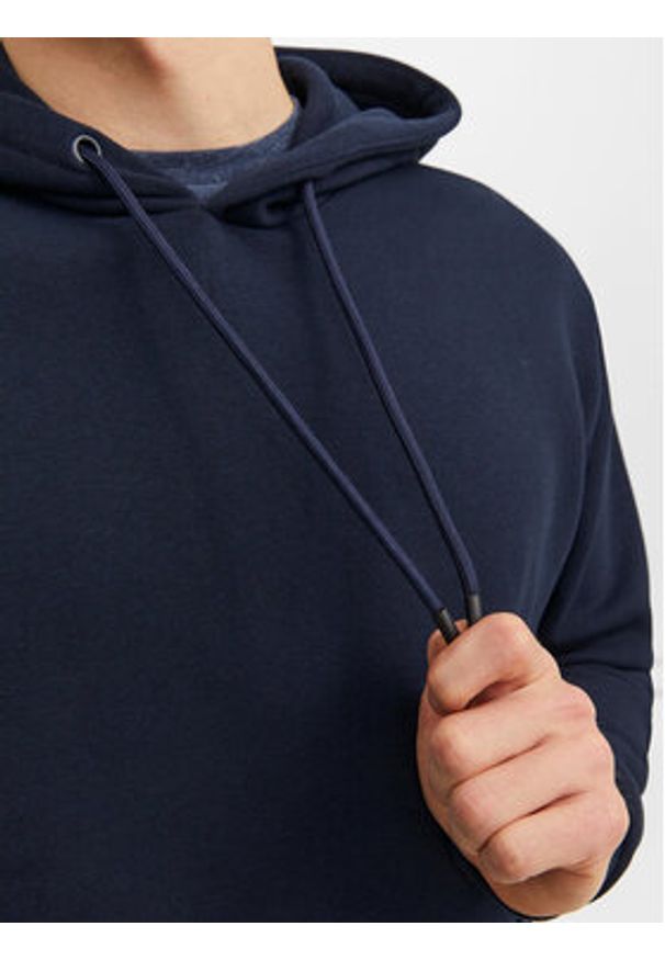 Jack & Jones Bluza Bradley 12249340 Granatowy Relaxed Fit. Kolor: niebieski. Materiał: syntetyk, bawełna