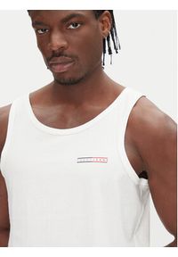 Tommy Jeans Tank top Entry Graphic DM0DM20790 Écru Slim Fit. Materiał: bawełna
