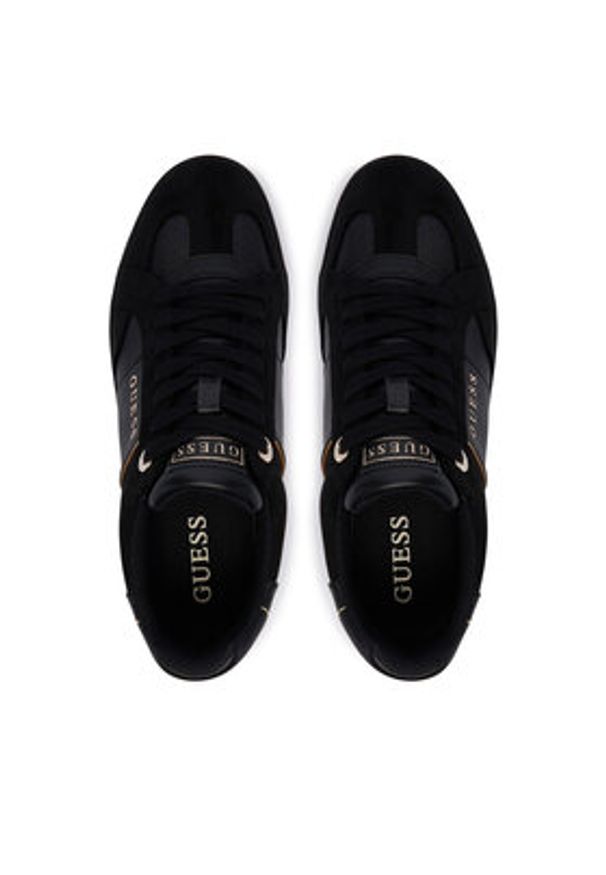 Guess Sneakersy FLFJR7 ESU12 Czarny. Kolor: czarny. Materiał: skóra