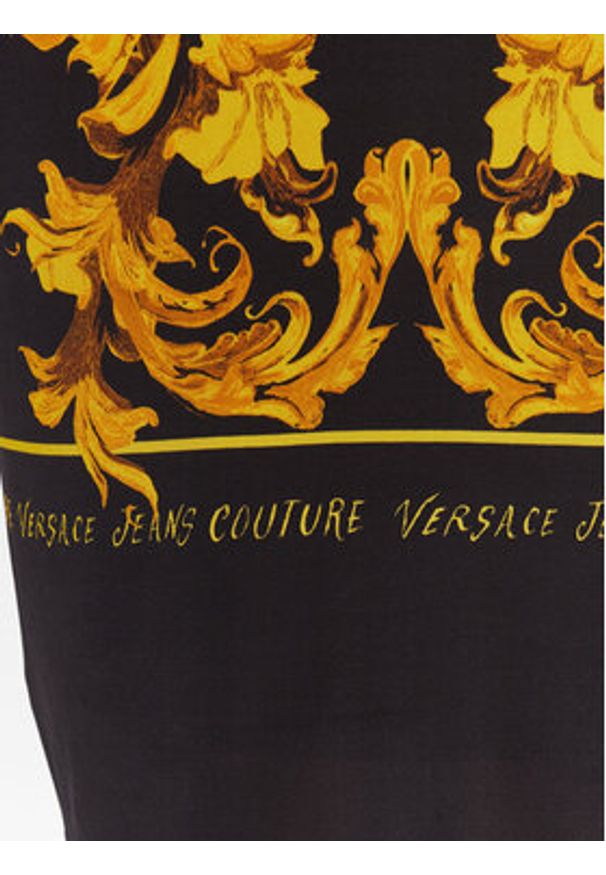 Versace Jeans Couture Sukienka codzienna 79HAO9P0 JS524 Czarny Slim Fit. Okazja: na co dzień. Kolor: czarny. Materiał: wiskoza. Typ sukienki: proste. Styl: casual