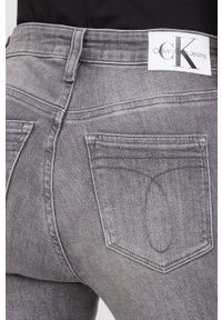 Calvin Klein Jeans jeansy J20J218635.PPYY damskie high waist. Stan: podwyższony. Kolor: szary #3